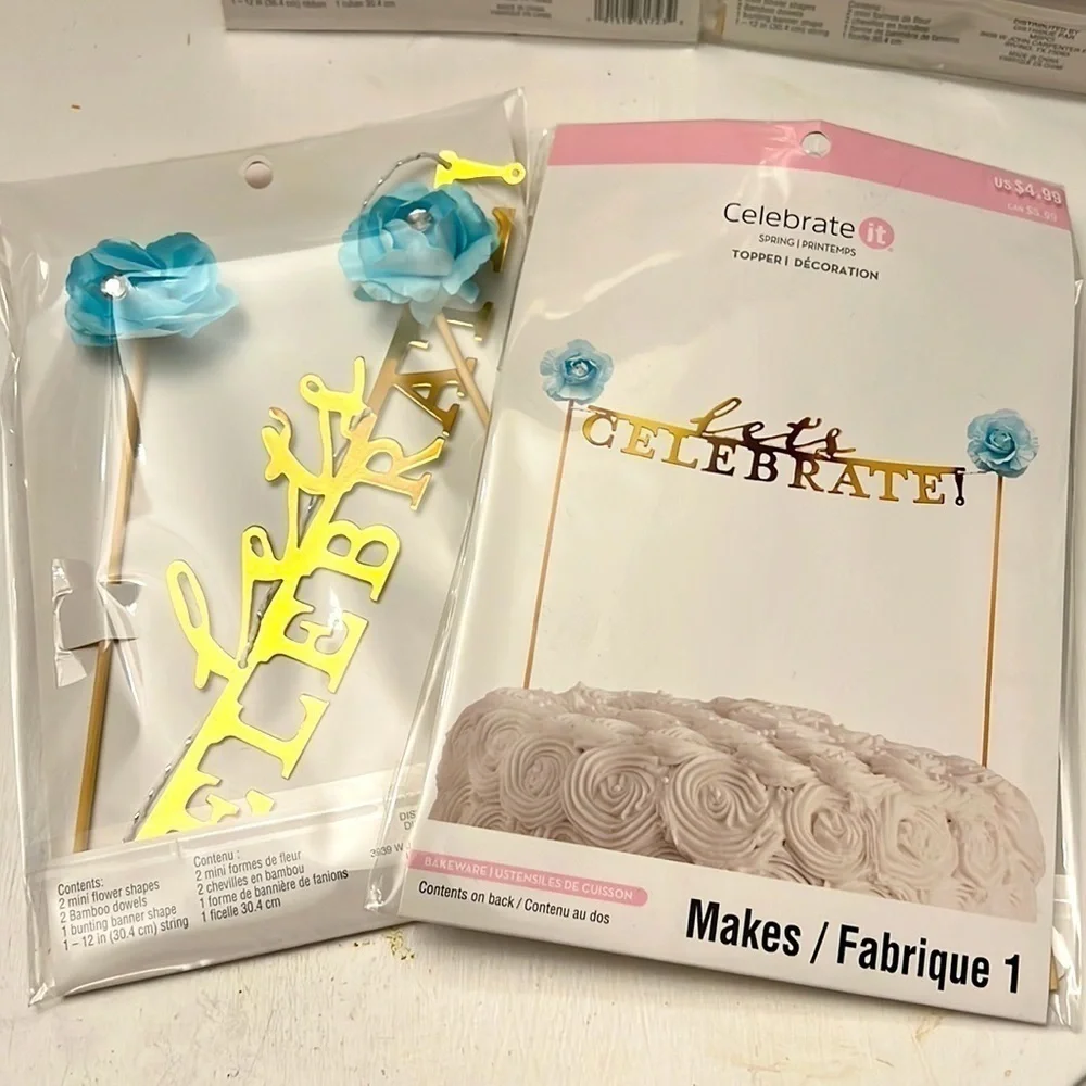 Cake and Cupcake Toppers from Celebrate it Birthday Wedding Baby Shower
